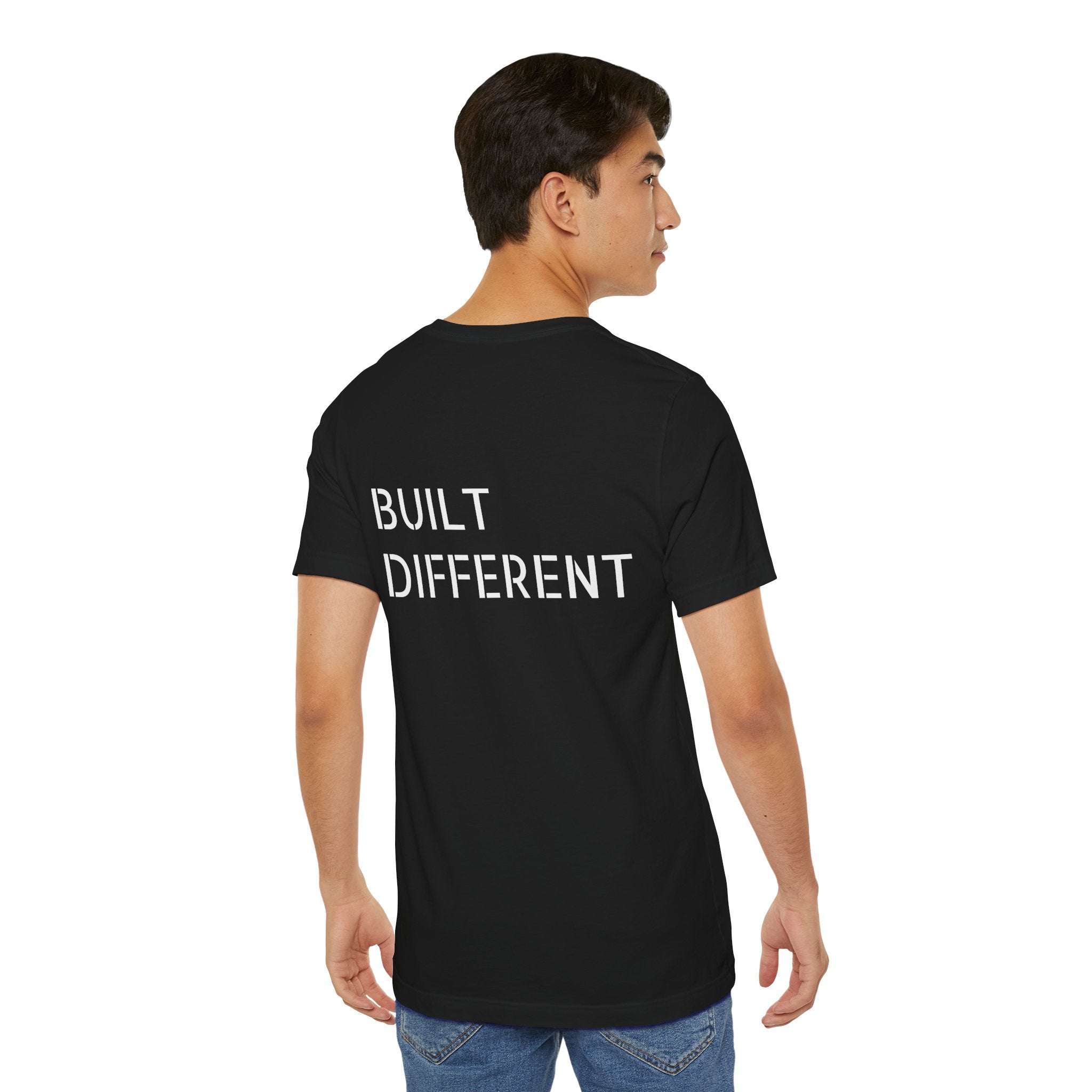 Gym Tee — "Built Different" Graphic T-Shirt