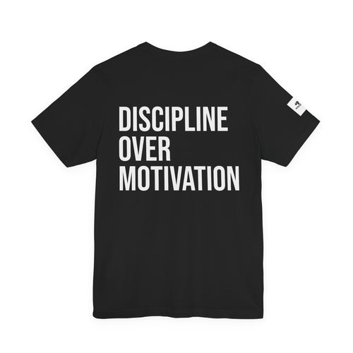 Discipline Over Motivation T-Shirt — Motivational Gym Tee for Fitness & Hustle