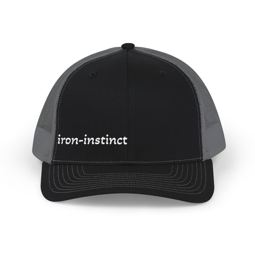 Gym Cap — "iron-instinct" Mesh Snapback