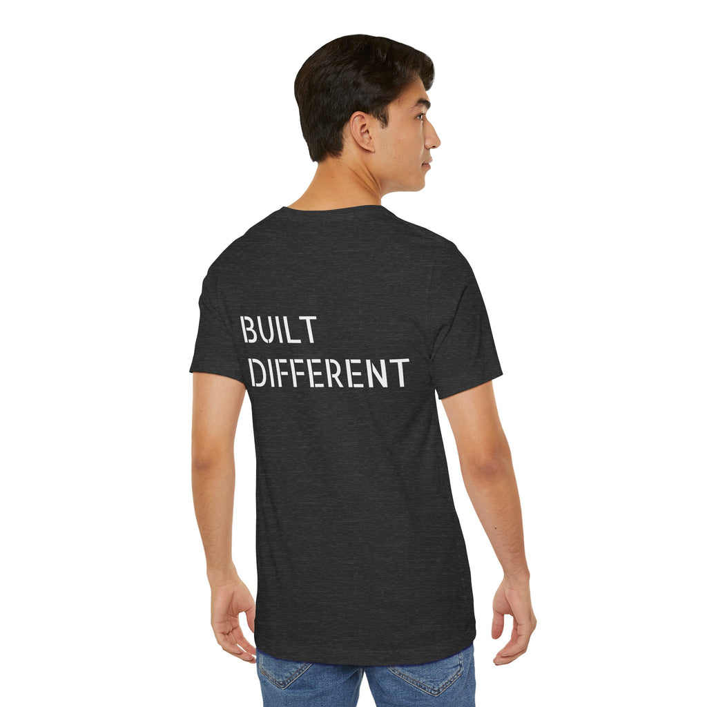 Gym Tee — "Built Different" Graphic T-Shirt